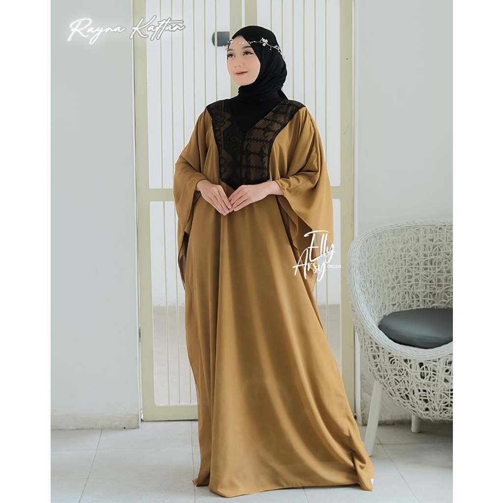 Gamis KAFTAN hari rayah rayna inayah nahara oversize cantik muslim muslimah fashion ootd hits modern selebgram