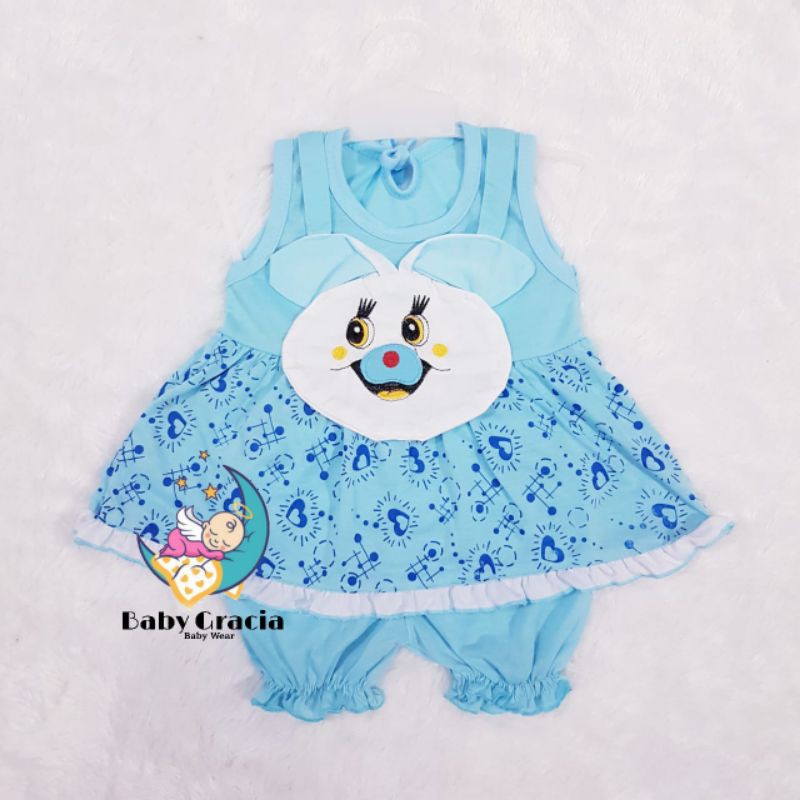 Dress Anak Bayi 0-12 Bulan Model Kelinci Baju Baby Gracia