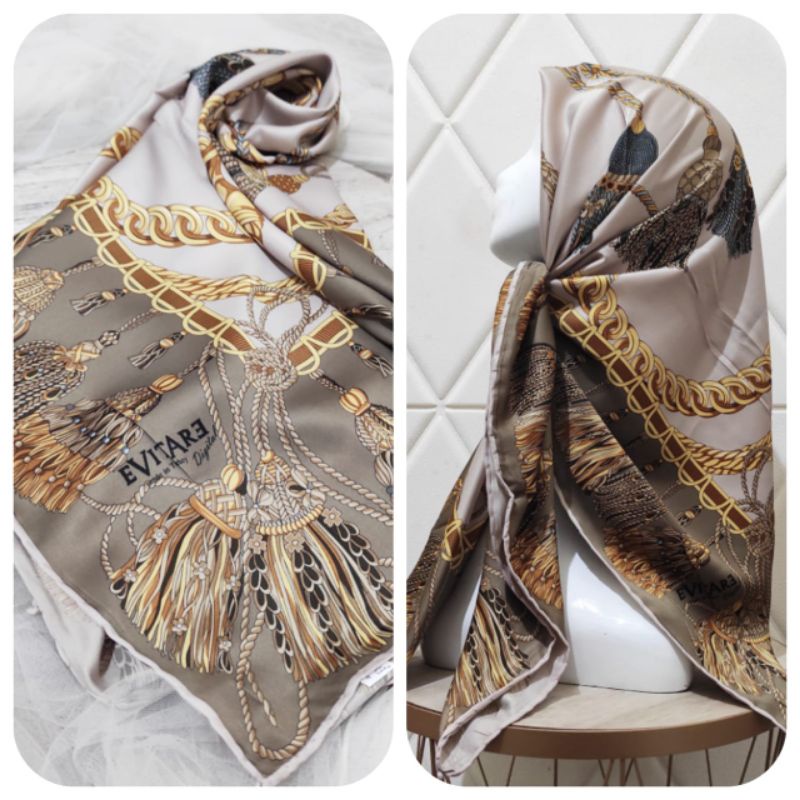 Hijab Segi Empat Jilbab Pesta Jumbo Mewah