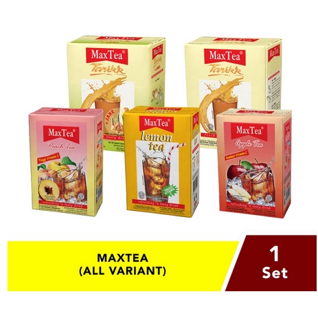 

MaxTea Lemon Tea/ Peach Tea/ Apple Tea/ Tarik/ Tarikk Jahe/ Minuman Instan