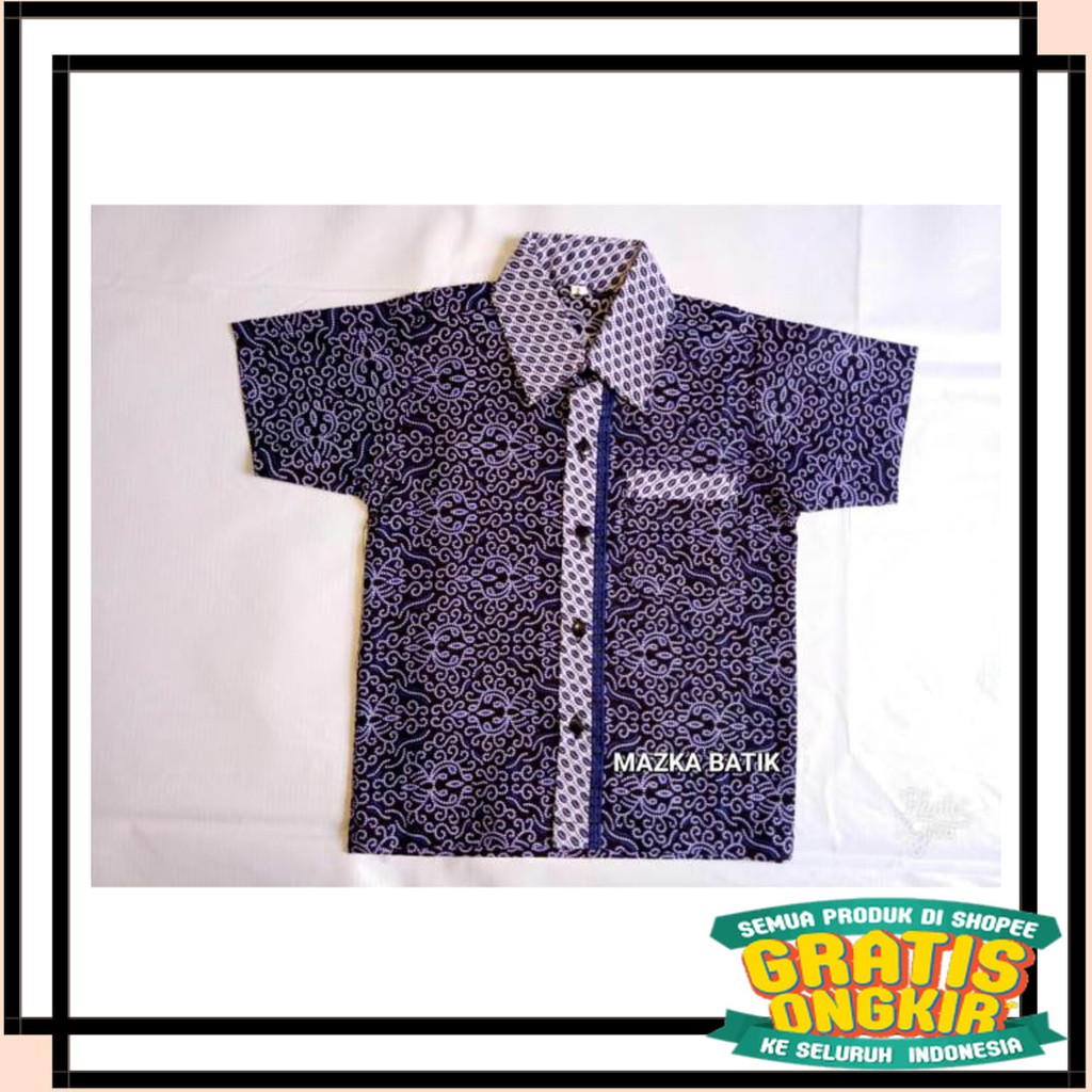 ASLI SEMARANG MODEL BARU PEKALONGAN / Koleksi KEMEJA BATIK ANAK COWOK TERBARU USIA 2-13 THN