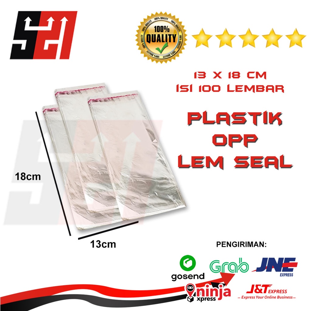 

Plastik Opp 13x18 cm Isi 100 Pcs Tebal 015/030 Micron