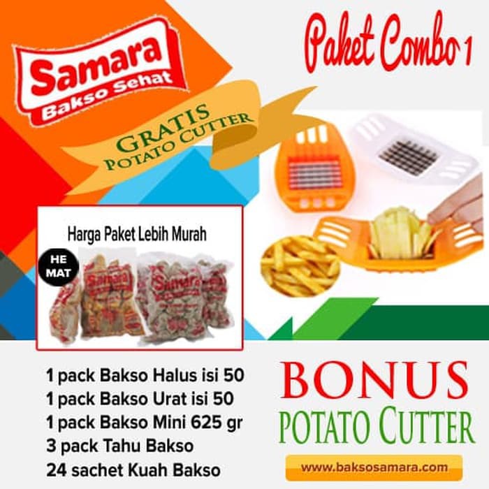 

Fresh Promo Paket Combo 1 Bakso Sapi Sehat (Bakso Sehat/Baso/Frozen Food/Cemilan)