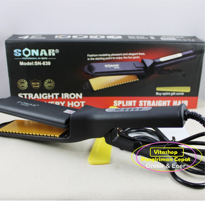 SONAR SN 839 LURUS GRATIS PENSIL ALIS / CATOKAN RAMBUT PLAT LEBAR ORIGINAL