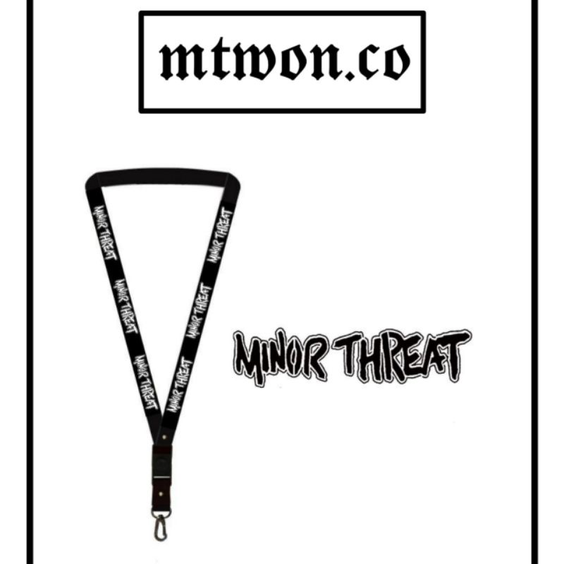 

TALI LANYARD MINOR THREAT - TALI ID CARD GANTUNGAN KUNCI GANTUNGAN FLASHDISK GANTUNGAN NAMETAG TALI LANYARD BEST SELLER COD