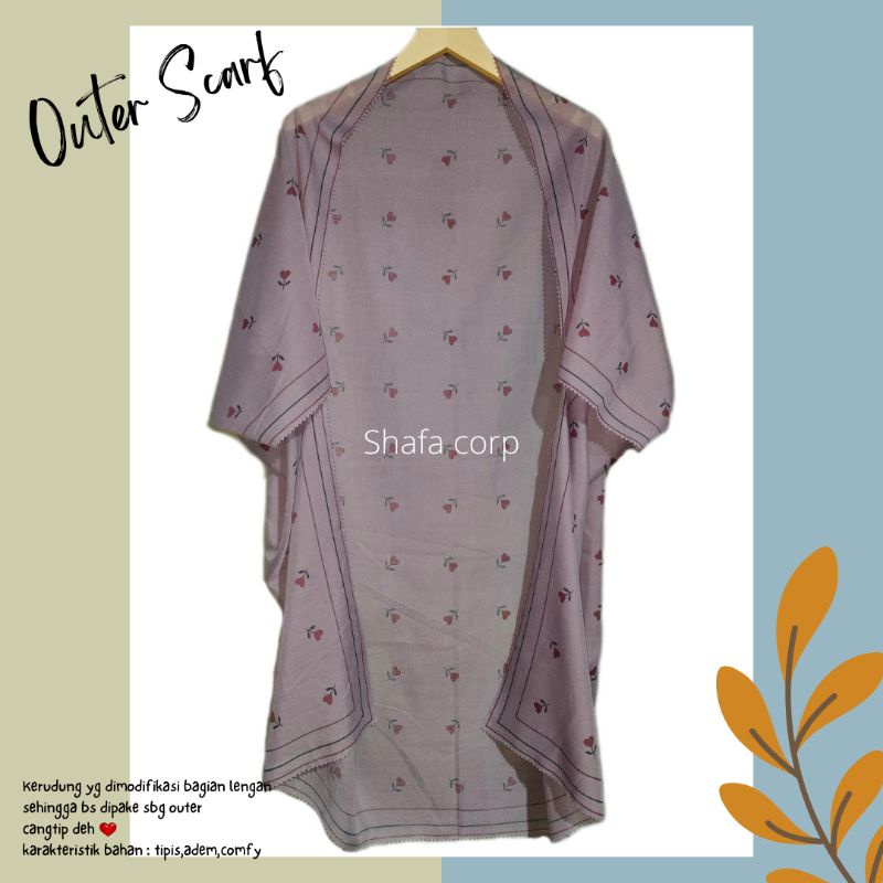 OUTER SCARF TULIP HIJAB SEGI EMPAT TULIP