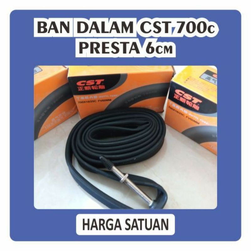 Ban dalam CST 700 700c C x 18 25mm Presta 6 cm 60 mm sepeda balap Rb Roadbike not united kenda