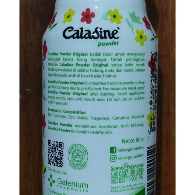 Caladine Bedak 60 Gram / Biang Keringat / Gatal Gigitan Serangga