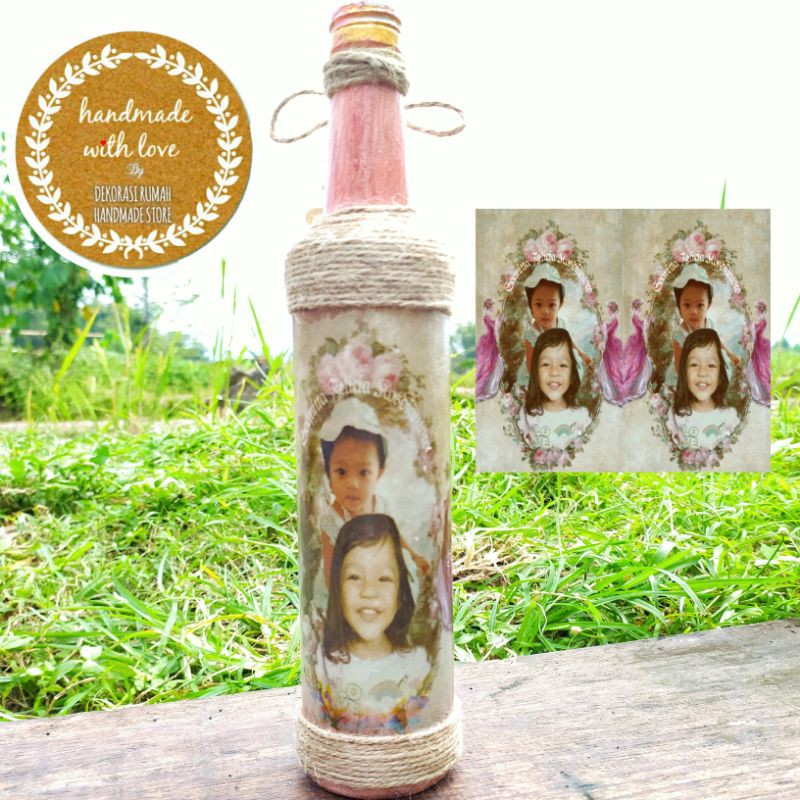 VAS BUNGA KACA UNIK MINIMALIS TALI RAMI BOTOL HIAS DEKORASI BUNGA KERING AESTHETIC KADO PERNIKAHAN