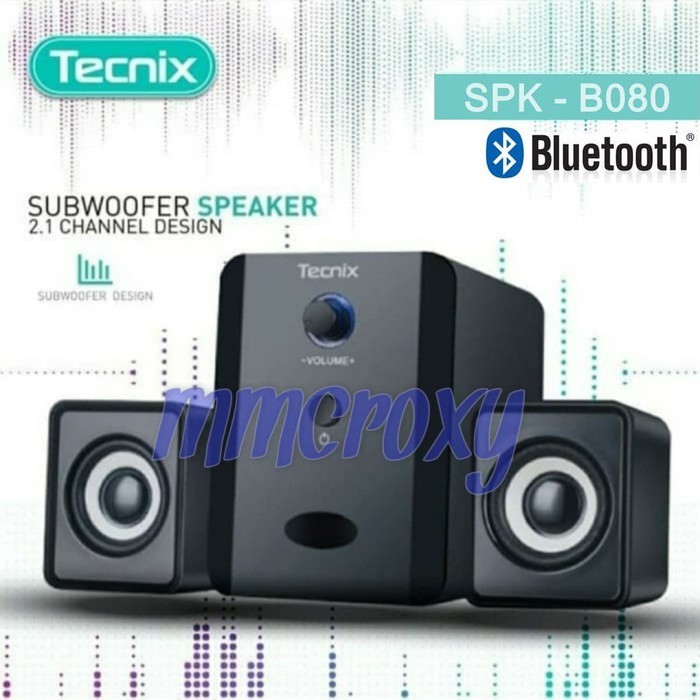 Tecnix SPK-B080 Speaker Bluetooth Subwoofer | Shopee Indonesia