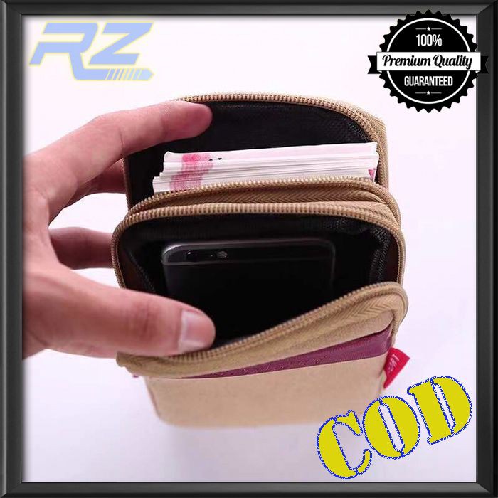 Tas Pinggang Pria Dompet Hp Kanvas Canvas Pria RZ 364