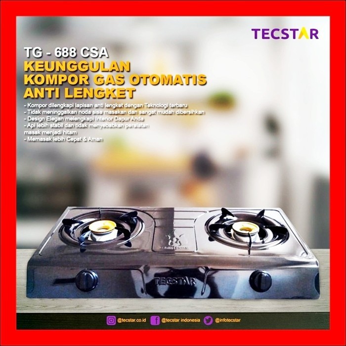 Jual Kompor Gas Tungku Tecstar Tg Cst Kompor Gas Teflon Stove Tungku Shopee Indonesia