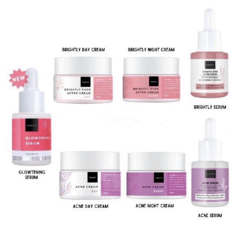 Scarlett Whitening Brightly Ever After Skin Care Series