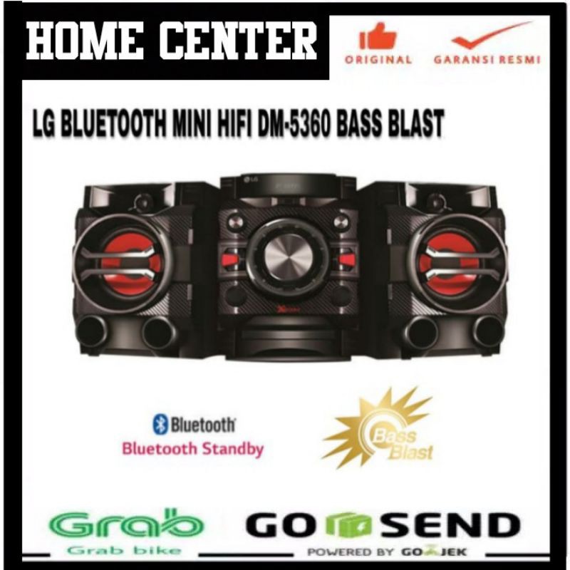 LG MINI HIFI DM5360 - SPEAKER BLUETOOTH MINI HI FI BASS BLAST DM 5360