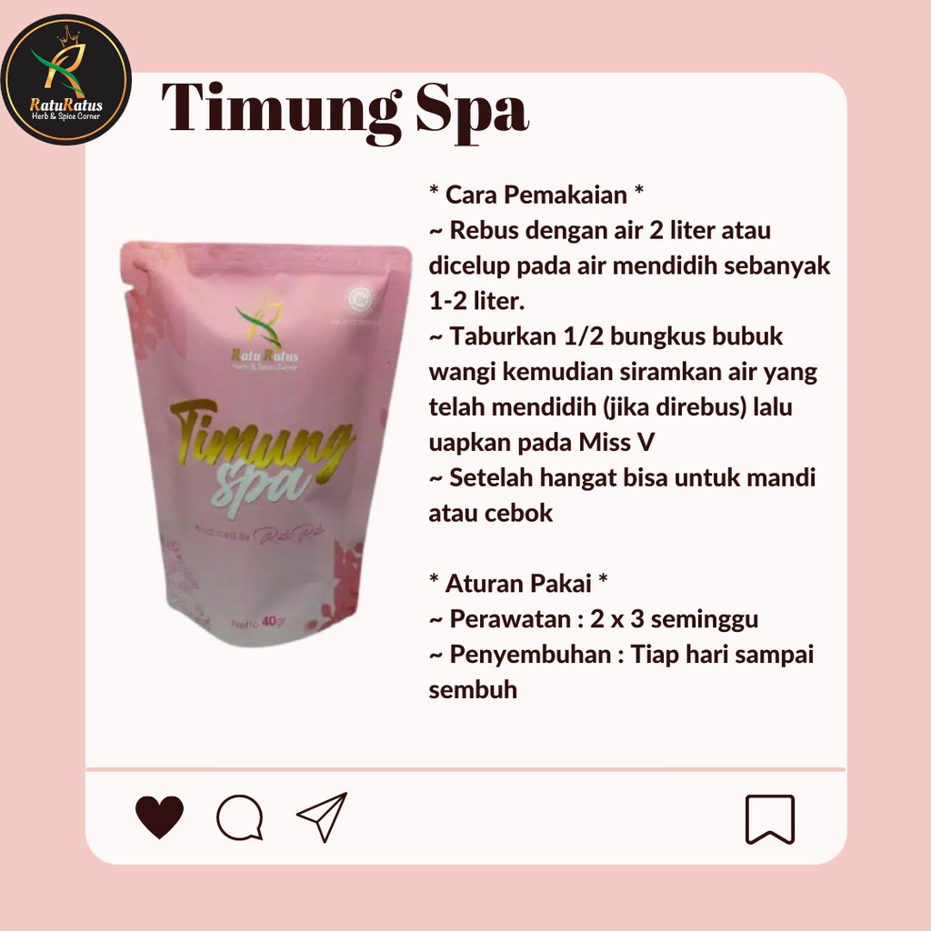 TIMUNG SPA RATU RATUS HERBAL UNTUK KEPUTIHAN