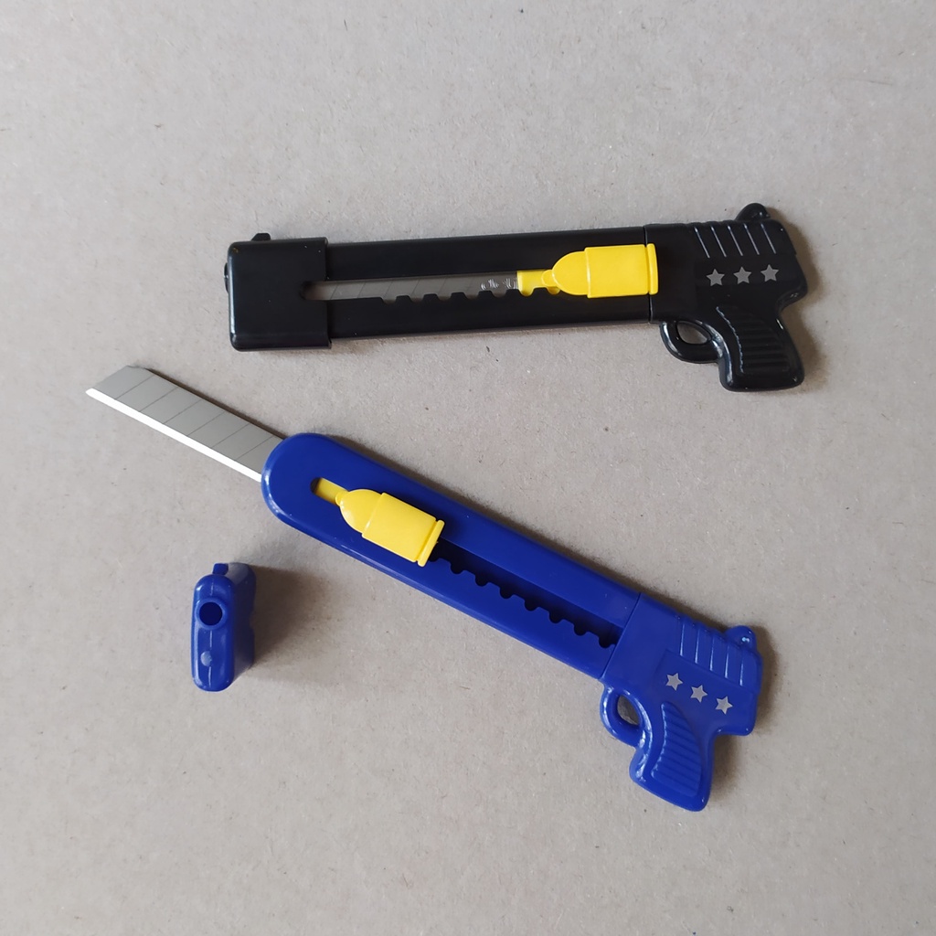 

Cutter Deli Portable Mini Unik Lucu Bentuk Pistol