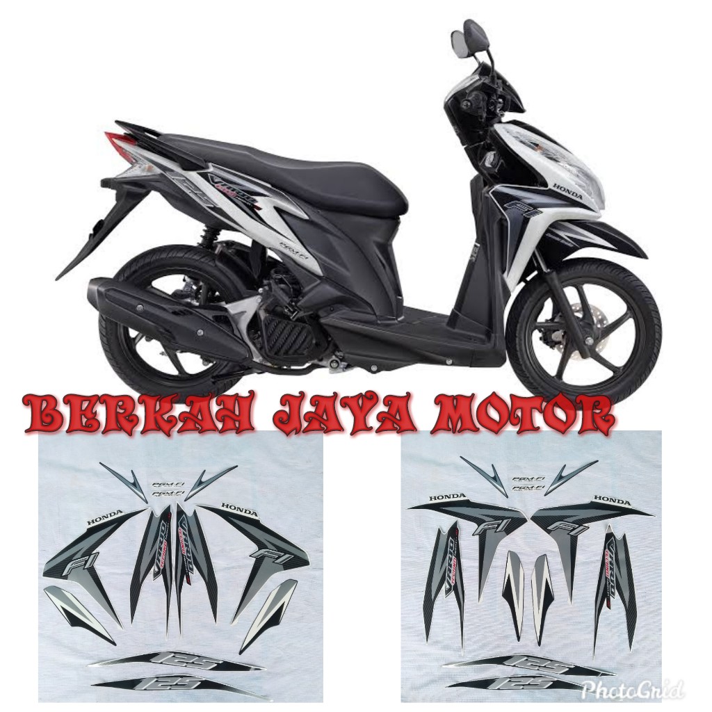 STICKER STRIPING STRIPPING LIS BODY MOTOR VARIO 125 OLD/ LAMA TAHUN 2012 2013 FULL BODY PUTIH