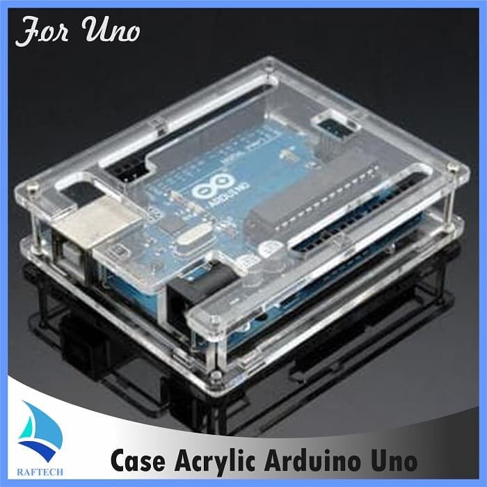 Case Arduino Uno R3 Acrylic Akrilik Transparan Casing Cover Transparant