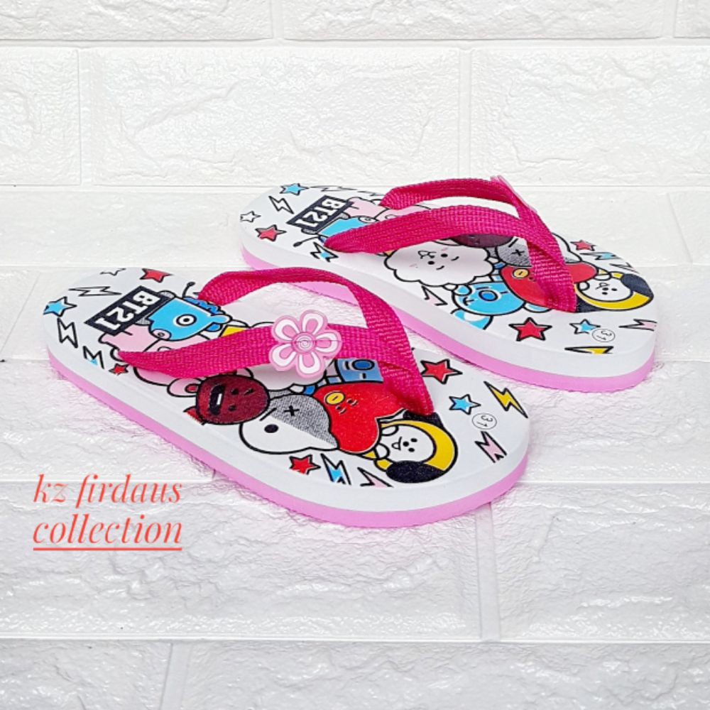 Sandal anak perempuan karakter BT21