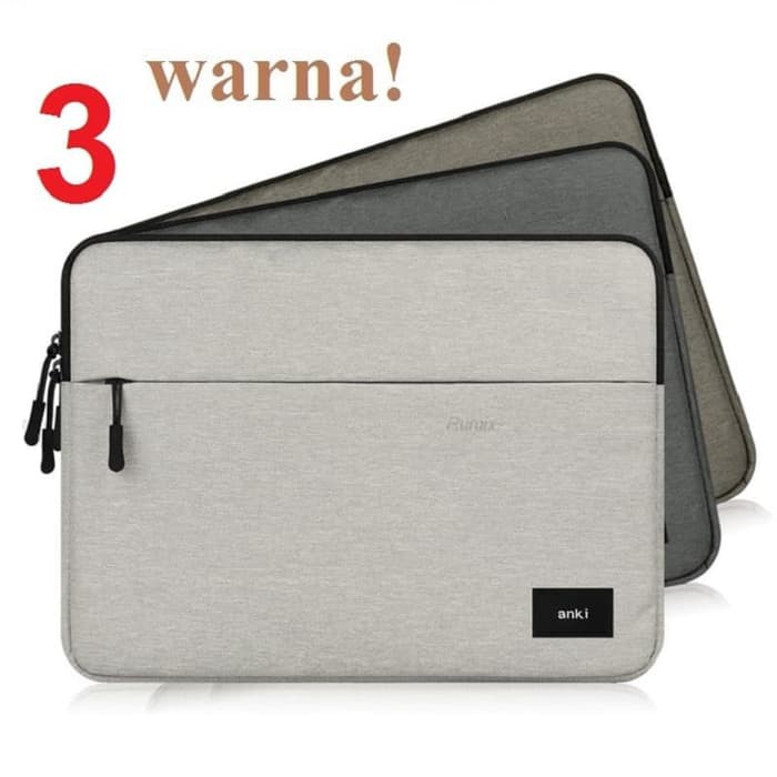 Tas softcase laptop notebook netbook ANKI Sleeve Premium 12 Inch - Abu Abu