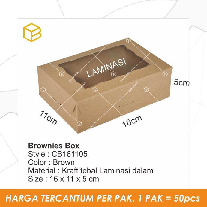 

Monggo] Cb161105 - Cake Box, Brownies Box, Packaging, Dus Kue, Kotak Souvenir