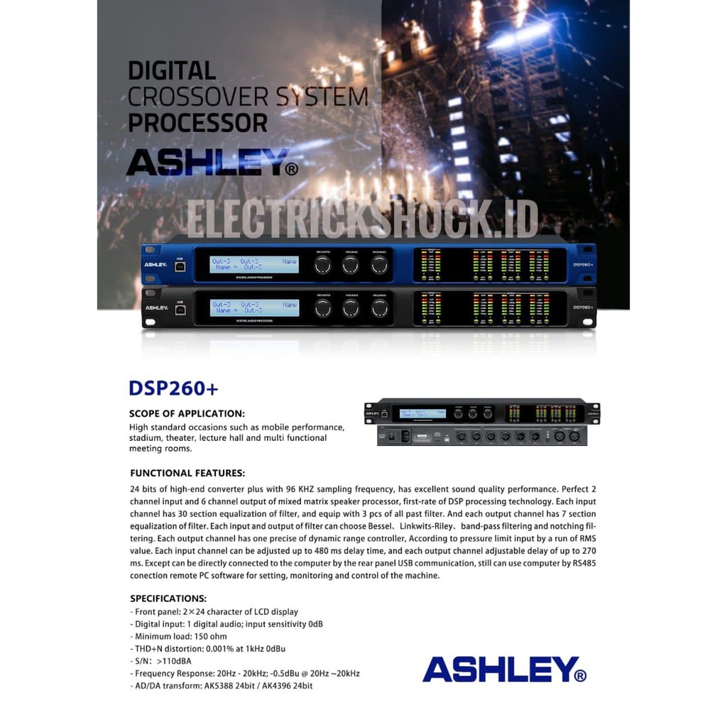 Speaker Management Ashley DSP 260+