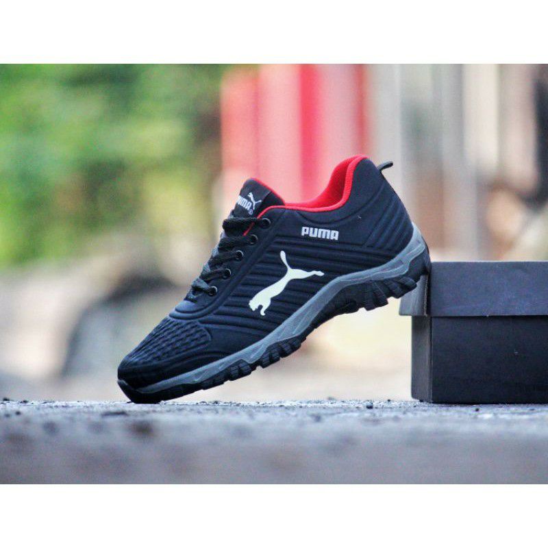 BIG SIZE UKURAN JUMBO 38-43 ABU HITAM MERAH Sepatu Olahraga Sport Sneakers / Pria Wanita Hiking Outd