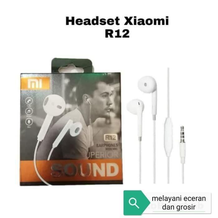 BOS - HANDSFREE R12 BRANDED | HEADSET/HEDSET/HF/HENSET SUARA SUPER MANTAP