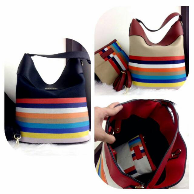 Tas Burberry multi Hobo 2 in 1