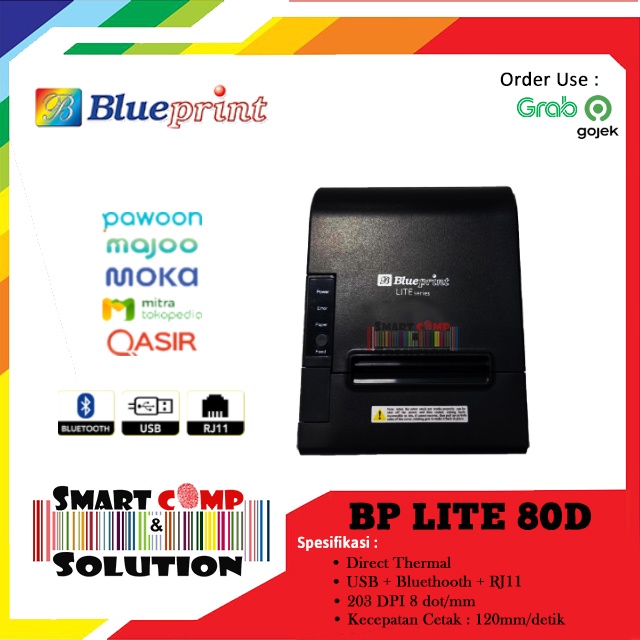 Printer Thermal Kasir 80mm BLUEPRINT Lite 80D / Lite80D USB Bluetooth
