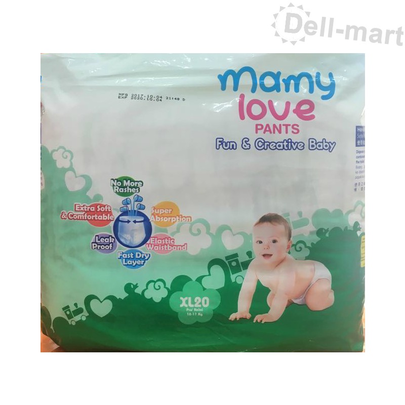MAMY LOVE PANTS XL20 PAMPERS