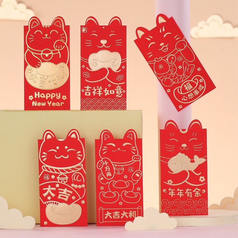 

KERTAS HONGBAO ANGPAO LUCKY CAT
