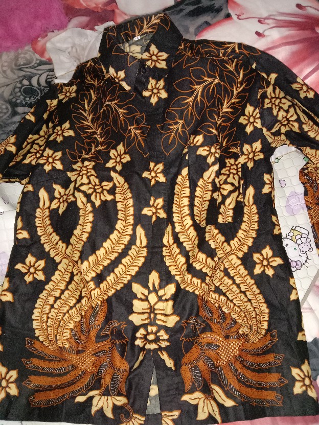 Bswart Batik Hrb026 Kenongo Padi Pekalongan M L Xl Batik Pria Murah Modern Grosir