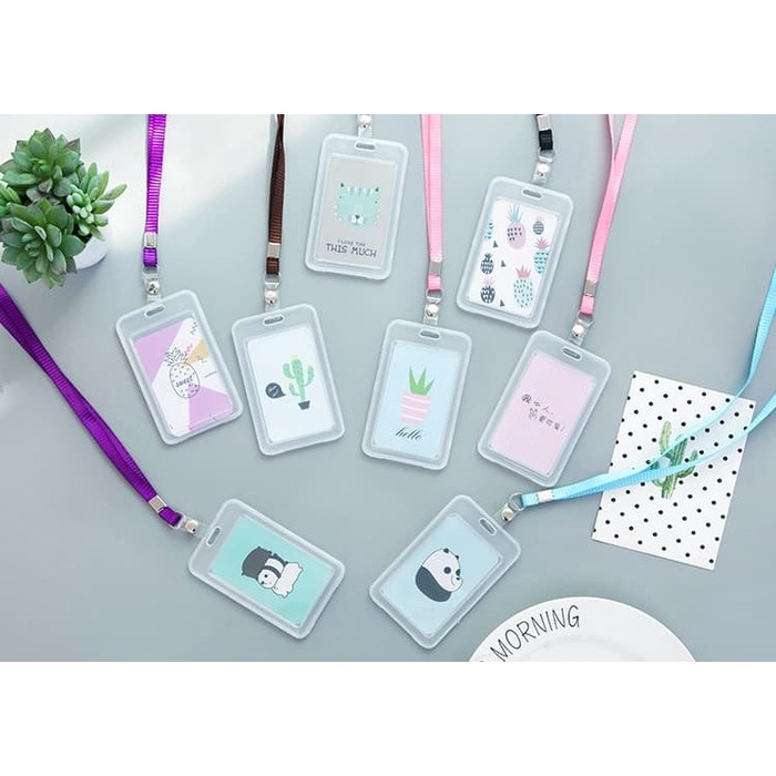 

ORGANIZER-DOCUMENT- TP063 GANTUNGAN KARTU AKSES KARTU KERJA TALI KARTU NAMA ID CARD HOLDER - TALI