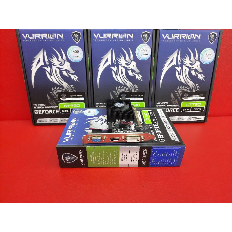 Ready Vga Card Gaming Vurrion Nvidia Geforce Gt730 ddr3 2gb 128Bit New Termurah Garansi Resmi 2Tahun