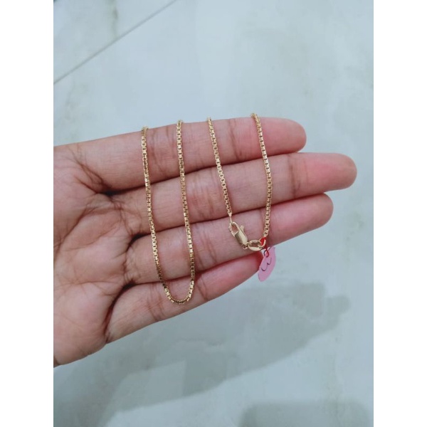 KALUNG ANAK PERAK ASLI LAPIS EMAS 925-KALUNG ANAK ITALI SANTA-KALUNG ANAK ASLI SILVER-KALUNG FASHION ANAK