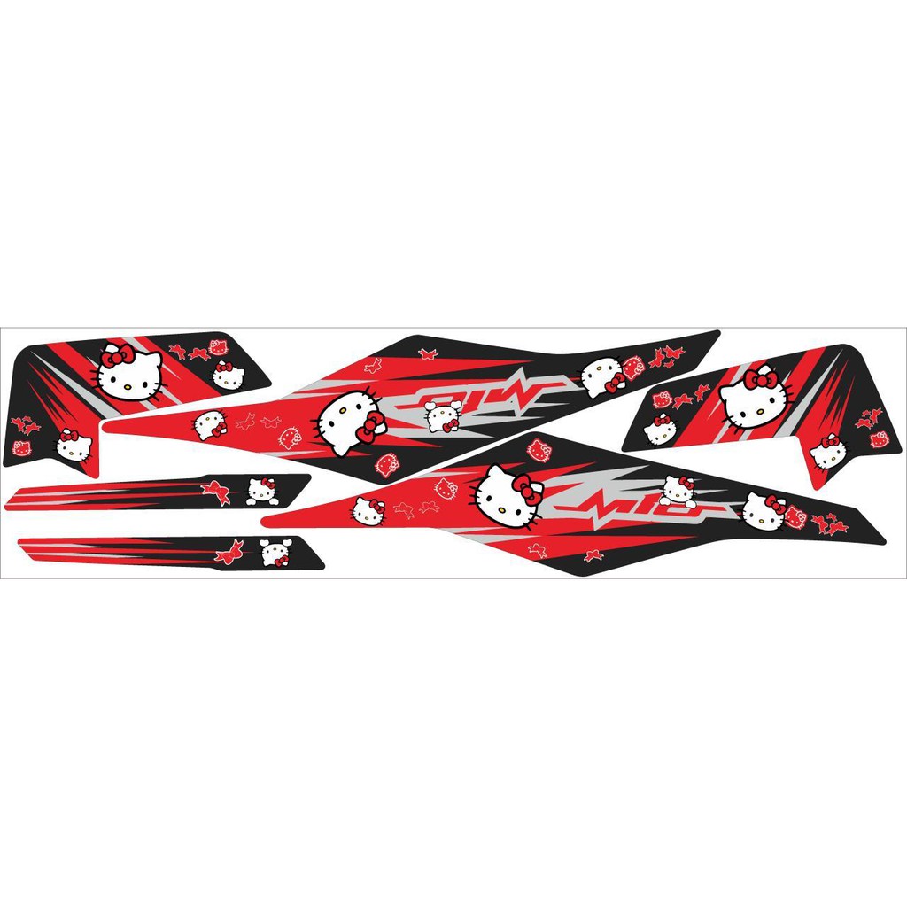striping stiker decal mio m3 hello kitty