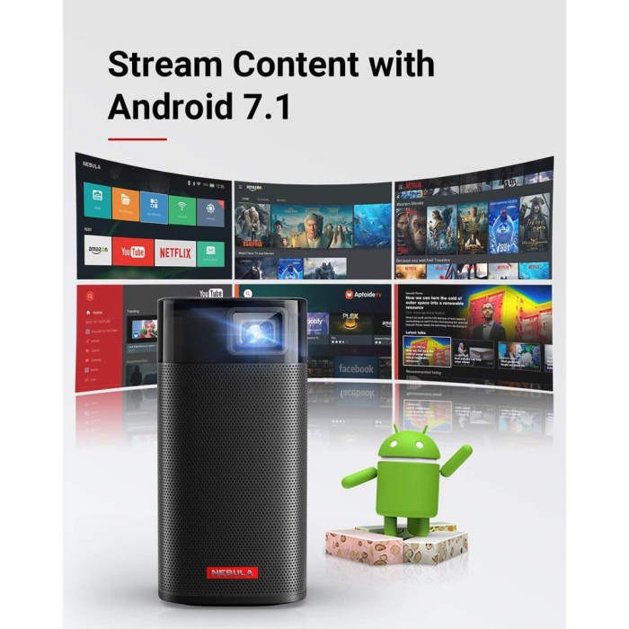 MINI PROJECTOR ANKER NEBULA APOLLO WI-FI, 200 ANSI LUMEN 100 INCH