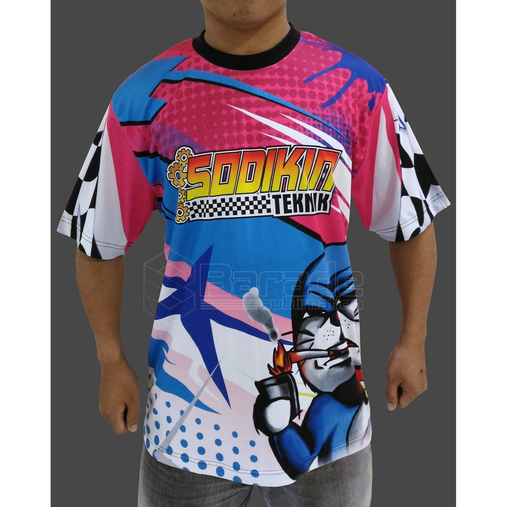 Kaos Racing FullPrint Custom Drag Race Road Race Shopee Indonesia