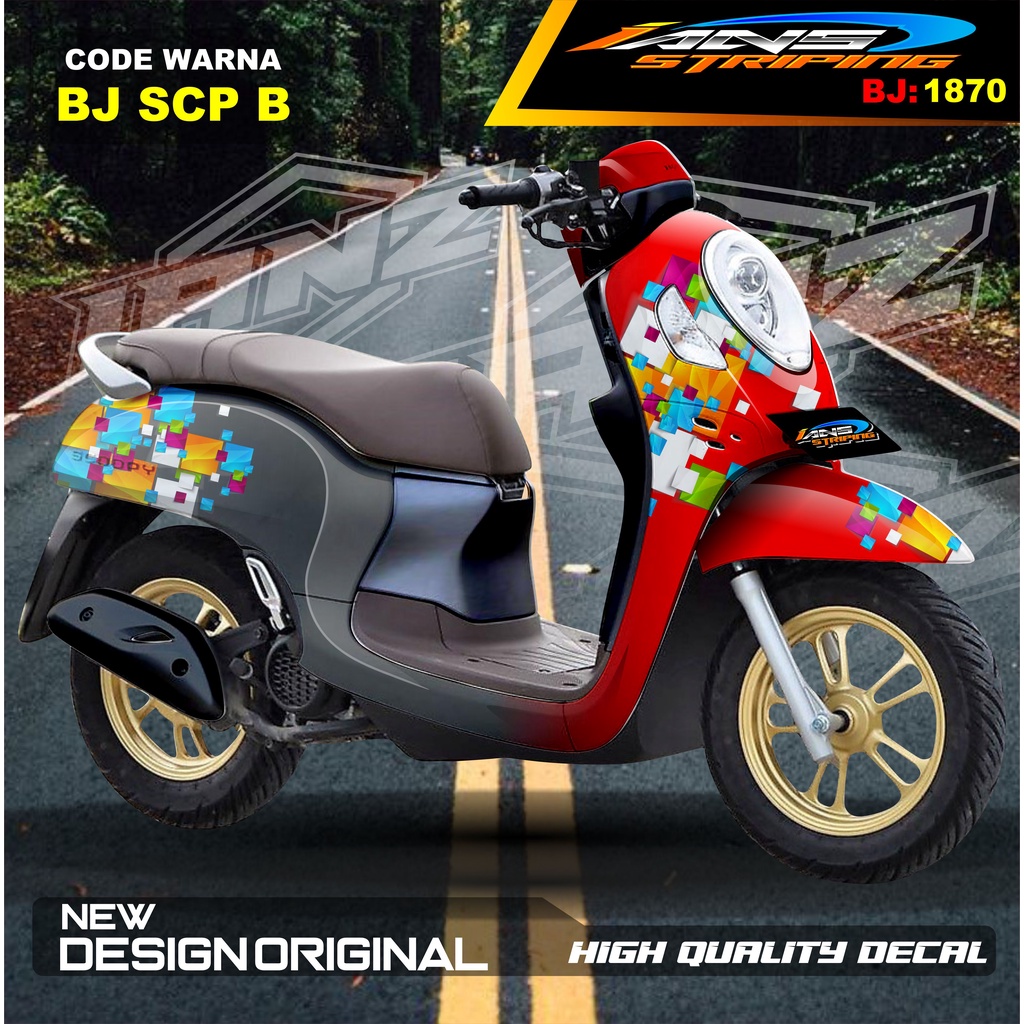 DECAL STIKER FULL BODY SCOOPY / STICKER ALL NEW SCOOPY / STIKER FULL BODY SCOOPY TERMURAH / STIKER MOTOR SCOOPY / STIKER MOTOR