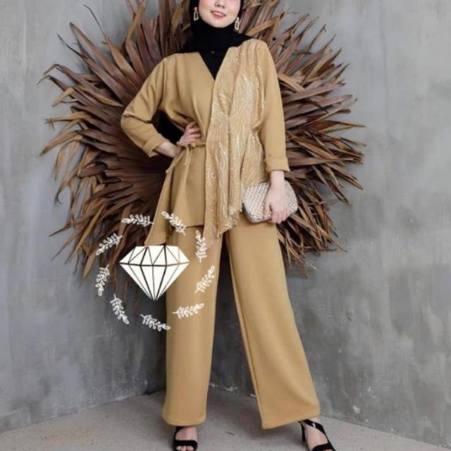 SET CELANA PELAGIO, MOSCREPE BRUKAT PREMIUM, GAMIS HIJAB MUSLIM, SETELAN-Coksu