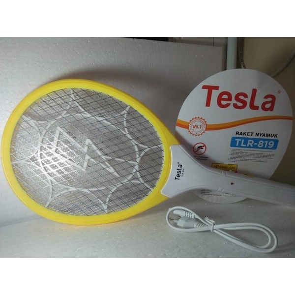 RAKET NYAMUK TESLA TLR-819 RECHARGEABLE KABEL CAS PEMBASMI NYAMUK MULTIFUNGSI