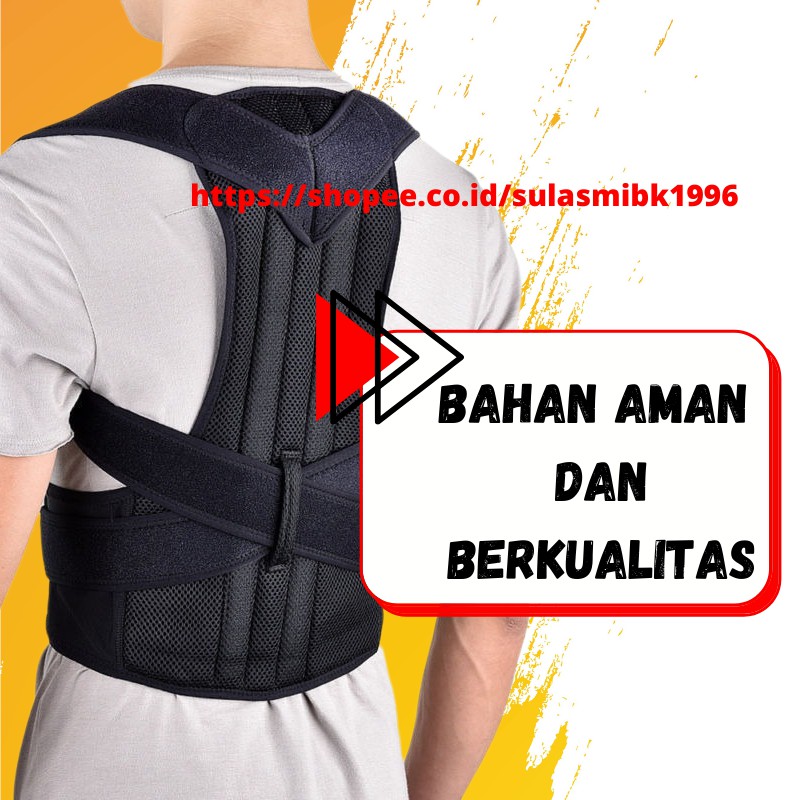 Korset Penyangga Punggung Sabuk Terapi Posture Pain Need Help Corrector Besar 2021 Alat Terapi