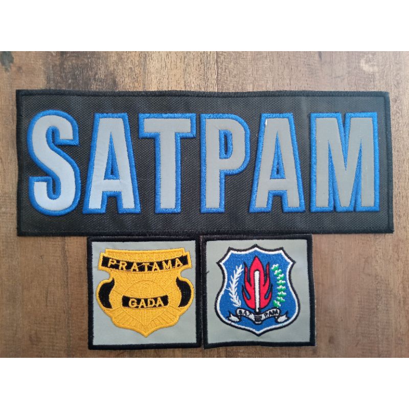 Atribut satpam bordiran custom atribut kedinasan atribut kepolisian sedia berbagai pesanan atribut b