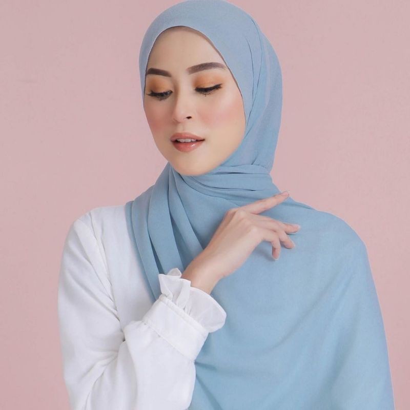 BISA COD! PASHMINA BELLA SQUARE DOUBLE HYCOUNT 175X75CM