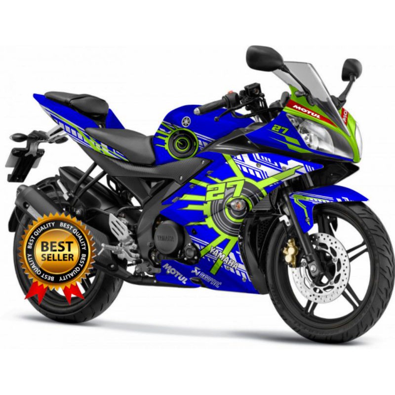 Decal Sticker R15 v2 Variasi Full body warna biru