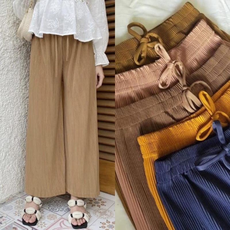 Kulot Plisket Lidi Jumbo / Kulot Wanita Jumbo