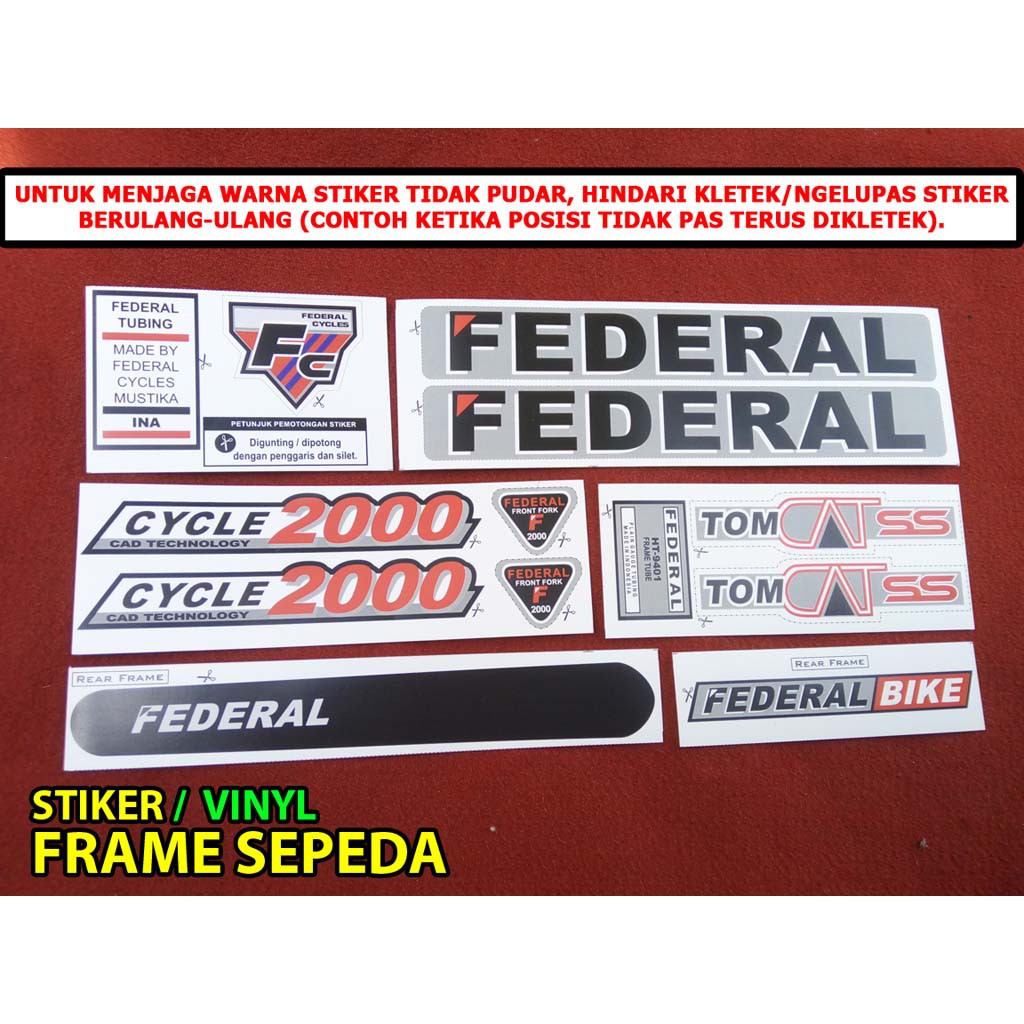 

Stiker vinyl FEDERAL Tom Cat