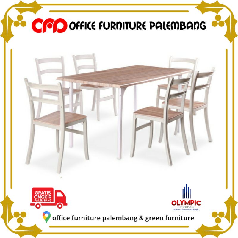meja makan olympic DTM SIMPSONS 6S meja cafe meja kantin meja resto kursi makan