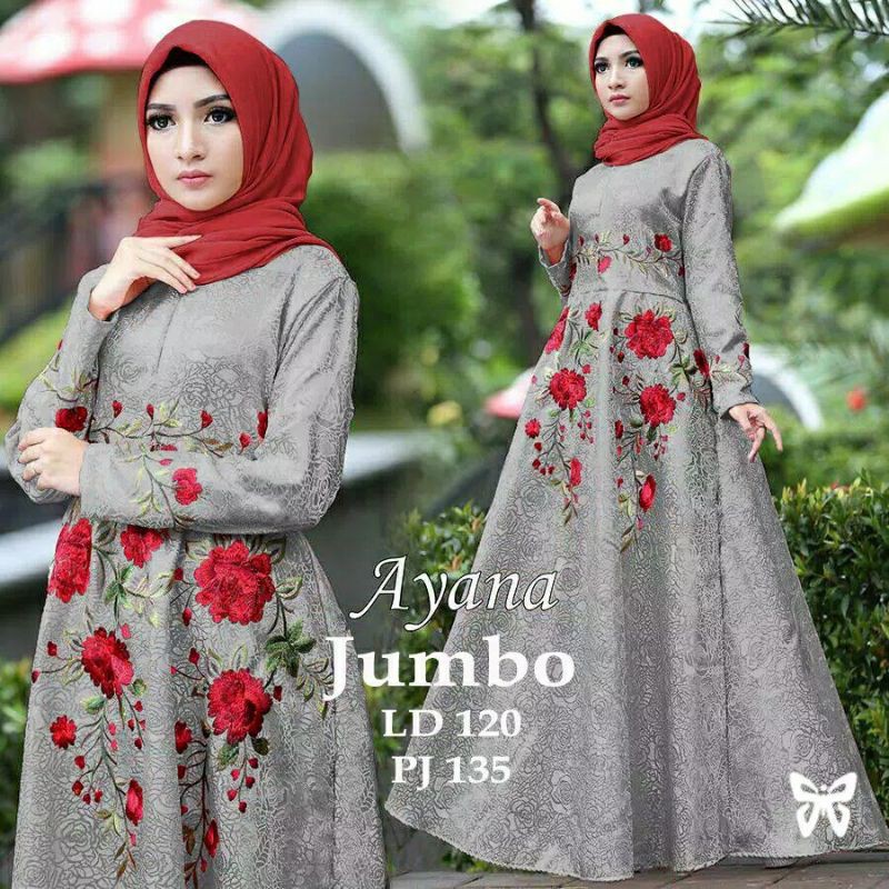 GAMIS BRUKAT GAMIS JUMBO BROKAT PESTA EMBOSH MEWAH DRESS JUMBO PESTA AYANA DRESS PARTY MUSLIMAH HQ